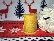 Świeca z wosku pszczelego Świąteczna