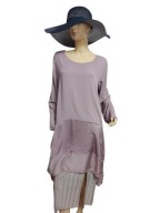 TUNIKA z jedwabiem kieszenie rękaw pod. 42/44