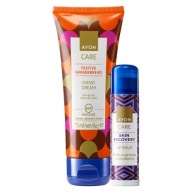 Avon Care Festive Gingerbread Zestaw Krem do rąk Pierniczki + Balsam do ust