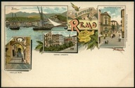 Souvenir De St. Remo (San Remo) - Carl Garte 1900 Litho