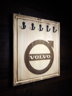 Wieszak uchwyt na klucze z grawerowanym logiem Volvo