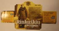 ETYKIETA NAKLEJKA - LITWA - RINKUŚKIAI - Rinkuśkiu proginis - ALAUS BROLIJA
