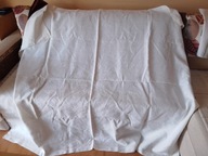 Śliczny obrus lniany 155cm x 140 cm z okresu PRL - bdb !