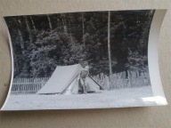 PRL Jezioro Białe Wigry namiot biwak 1986 (127b)