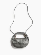 H & M torebka worek hobo torba y2k pasek crossbody szara boho okrągła mała