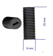 Rdzeń ferrytowy walcowy gwintowany M-8 cena za 2 sztuki 16-12-5