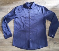 Koszula męska XL 44/45 ciemny granat slim