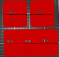 Zestaw trzech uchwytów do montażu płyt G-K regipsów (jedn duży, dwa małe)