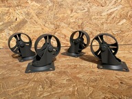 Kółka meblowe industrialne loft 7,6 cm wiatrak