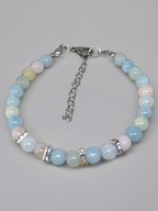 Morganit...Delikatna bransoletka z morganitu