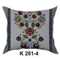 Poszewka z kory 40x40 jasiek z bawełny gofrowanej K 251-4 łowicz szary