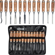 DŁUTA RZEŹBIARSKIE DO DREWNA SNYCERSKIE STOLARSKIE ZESTAW 12 szt.