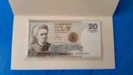 Banknot 20 zł Maria Skłodowska Curie 2011 - stan UNC