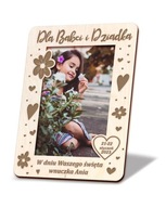 Ramka DREWNIANA na zdjęcie DZIEŃ BABCI I DZIADKA