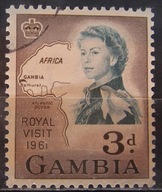 Gambia kolonia brytyjska stary znaczek (7/10