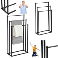 WIESZAK ŁAZIENKOWY NA RĘCZNIKI STOJAK METALOWY DO ŁAZIENKI SUSZARKA LOFT