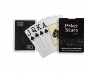 POKERSTARS KARTY PLASTIKOWE POKER STARS CZARNE