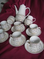 Chodzież serwis do kawy Roman z tamponażem złotym