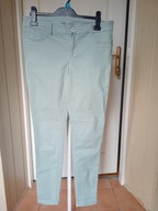 spodnie dżins jeggings 42 strecz rurki jasne niebieskie ze średnim stan