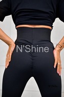 LEGINSY N'SHINE + BIAŁY HAFT, rozmiary: xs/s, s/m, m/l