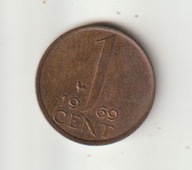 Holandia 1 cent 1969 ladny stan
