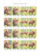 Polska 1996 ** fi.3481-84 cena 24,90 zł kat.8€ - fauna, żubry