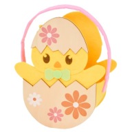 KOSZYCZEK WIELKANOCNY FILCOWY DLA DZIECKA KURCZACZEK OZDOBA NA ŚWIĘCONKĘ