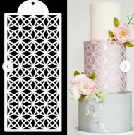 Szablon elastyczny do dekoracji tortu, areograf, wzór geometryczny nr 21