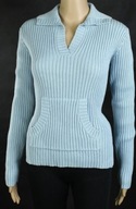 Sweter TOP SECRET 34 XS Blue bluzka sweterek bawełna