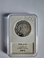 10 zł - 750 lecie lokacji Krakowa 2007 - GRADING GCN PR70