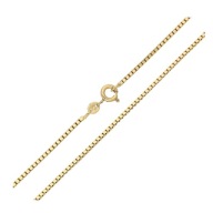 86313 Łańcuszek stal chirurgiczna 316L pozłacany 18k kostka 50 CM 1,4 MM