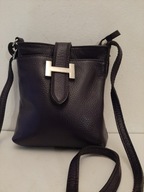 DELCONTE FIRENZE SKÓRZANA TOREBKA ORYGINALNA LISTONOSZKA SKÓRA NATURALNA