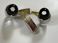 SPINKI DO MANKIETÓW męskie NOWE SREBRNE CZARNE