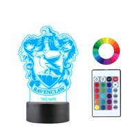 Lampka Nocna 3D LED Harry Potter Domy Hogwartu + custom nazwa