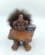 Troll Nyform oryginalny sygnowany z oryginalną książeczką Norwegia vintage