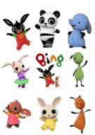 Wydruk masa cukrowa na tort BING 9 EL. + Napis