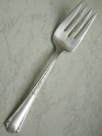 # Piękny posrebrzany widelec słatkowy #