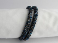 ELEGANCKA BRANSOLETA ZAWIJANA CYRKONIE