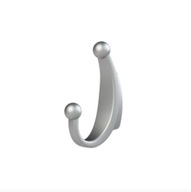 Hak meblowy mały , wieszak meblowy plastikowy srebrny 4 szt