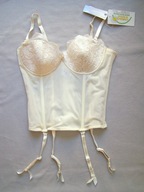 GORSET DAMSKI Z ŻABKAMI HAFT ECRU 36C (80C) AWARD