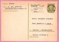 Niemcy 1933, cp wirnik samolot, Stettin Szczecin do Berlin, polonica