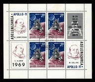 Rumunia / Mini arkusz 2768 ( Kosmos - Apollo 11 ) 1969 r.