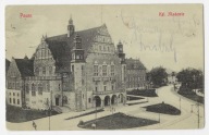 H12 Poznań Posen Kgl. Akademie 1912r Ciekawa korespondencja Frontowa fasada