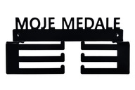 UNIWERSALNY WIESZAK NA MEDALE METALOWA MEDALÓWKA Z NAPISEM MOJE MEDALE 20cm
