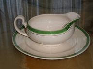 ALFRED MEAKIN ENGLAND SOSJERKA Z TALERZYKIEM GREEN