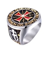 Sygnet Templariusz Krzyż Maltański B jak z filmu