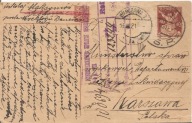 MINISTERSTWO SPRAW WOJSKOWYCH -karta -stempel 1921 rok -ZAOLZIE