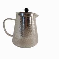 DUŻY SZKLANY DZBANEK Z ZAPARZACZEM NA ZIOŁA HERBATĘ