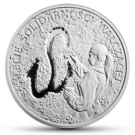 35-lecie Solidarności Walczącej 10 złotych 2017 srebro moneta NBP proof