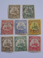 Niemcy - Samoa - kolonia niemiecka - zestaw 8 znaczków * / kasowane